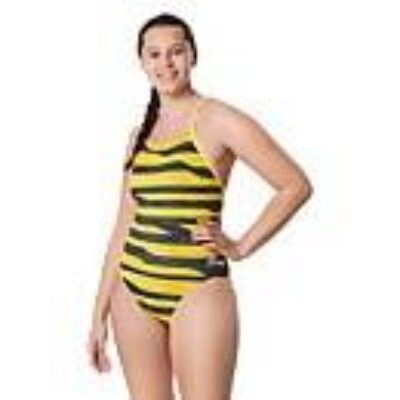 Contort Stripes Crossback One Piece